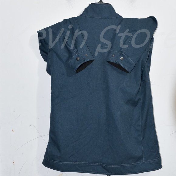 BLUE NWT Kirkland Signature‎ Men Water Resistant Soft Shell Jacket - Picture 8 of 8